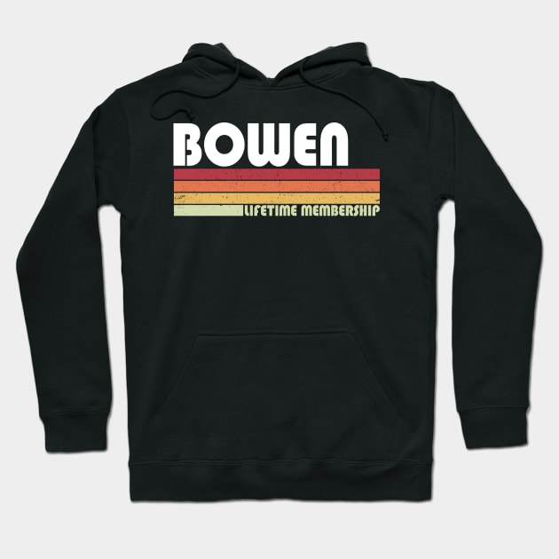 BOWEN Lifetime Membership Family Name Hoodie by Salimkaxdew